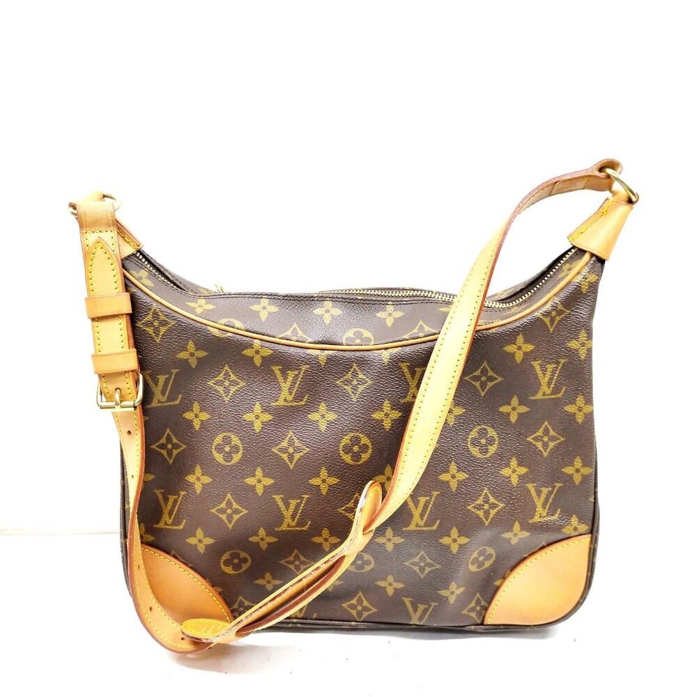 Louis Vuitton LV Shoulder Bag Boulogne 30 Brown Monogram 629-052225